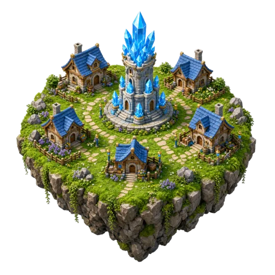 Astrakeep: A village island on the world map